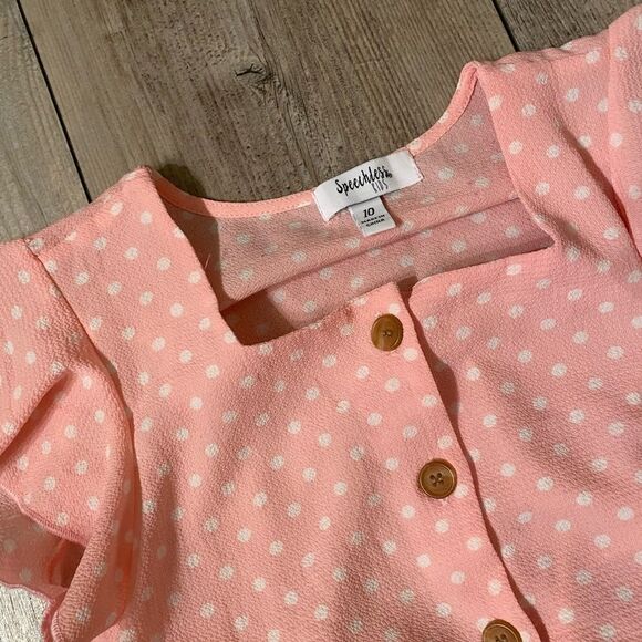 SPEECHLESS KIDS TIE TOP & SKIRT WITH ELASTIC WAISTBAND FOR STRETCH SIZE 10 GIRLS - Picture 10 of 11